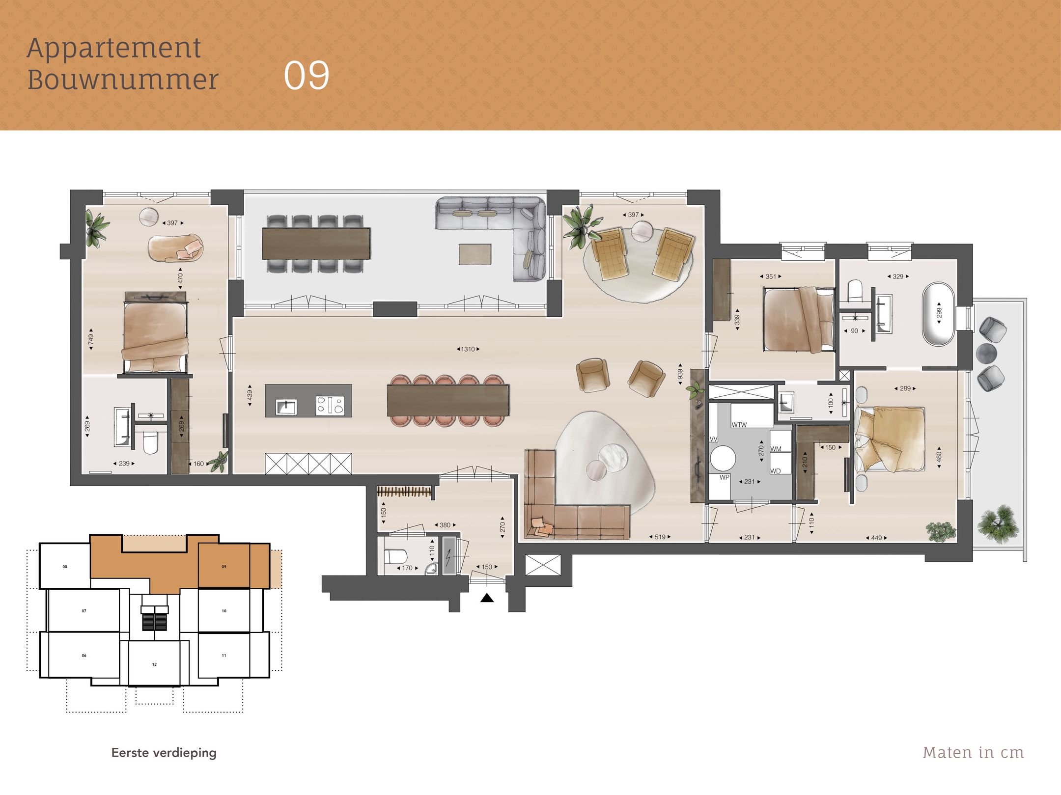 Foto 6 van 4-kamer appartement (Bouwnr. 9)