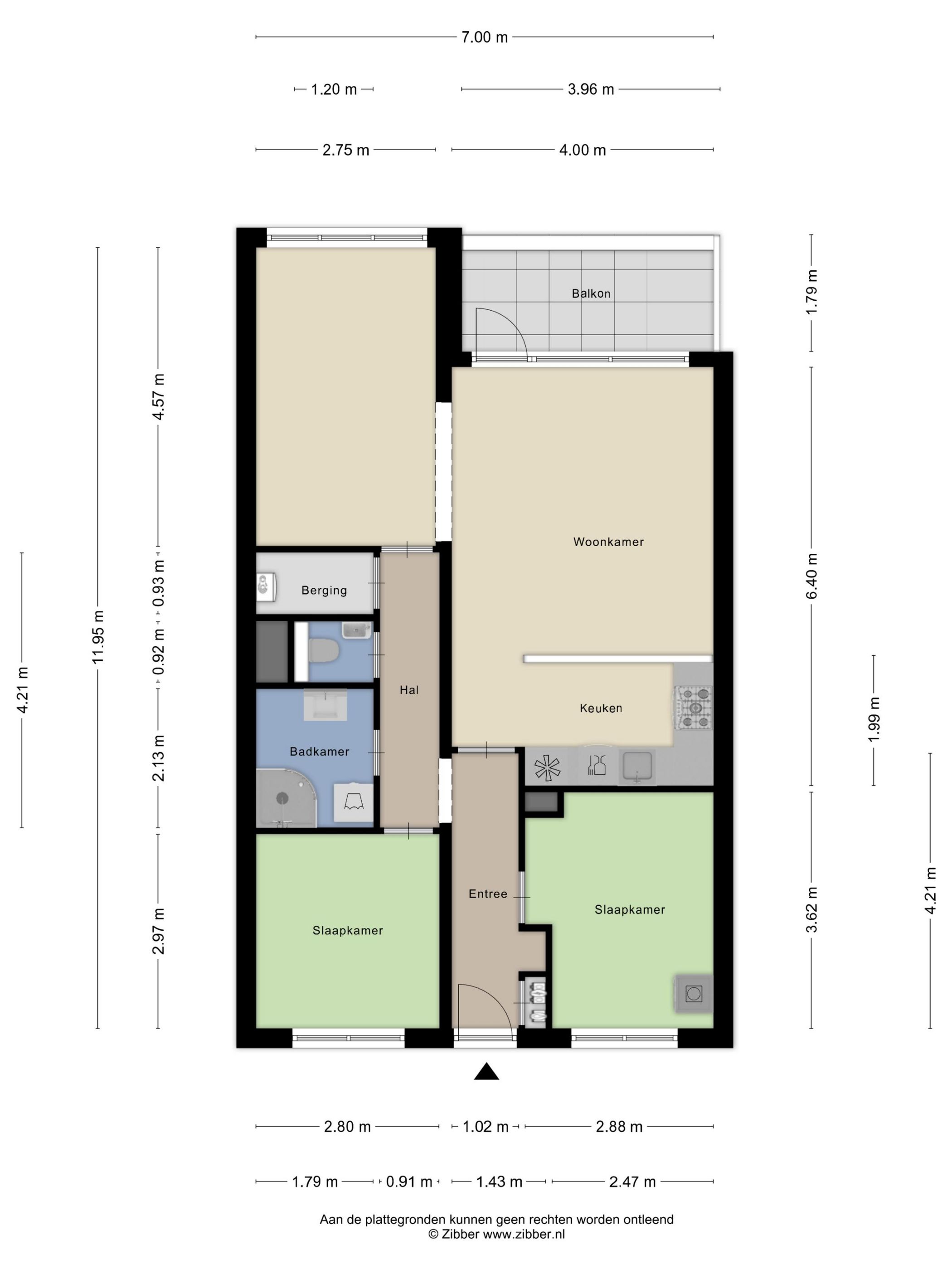 Ready-to-move-in apartment with spacious living room and balcony overlooking the Old Rhine — 21
