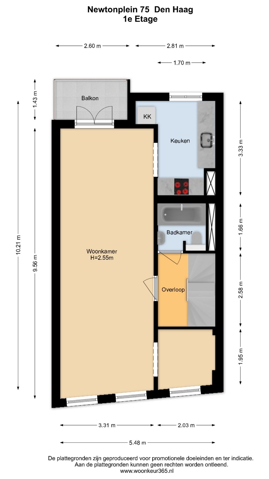 Fully renovated upper apartment with green square views in Valkenboskwartier — 26