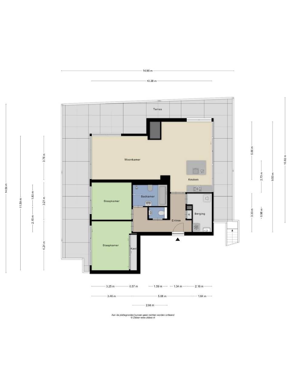 Penthouse with Large Roof Terrace Near Dordrecht Centre — 44