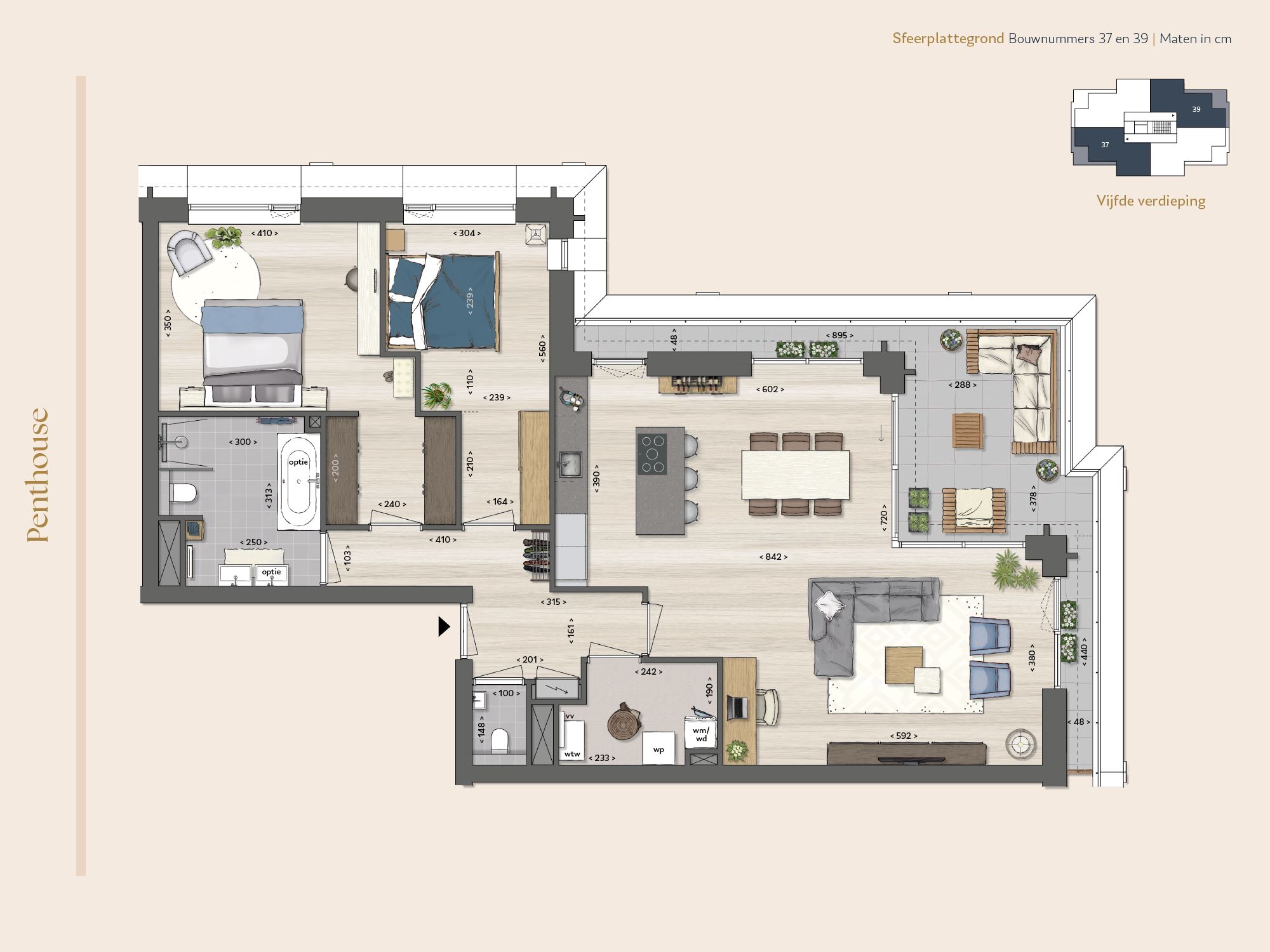 Foto 6 van Penthouse (Bouwnr. 39)