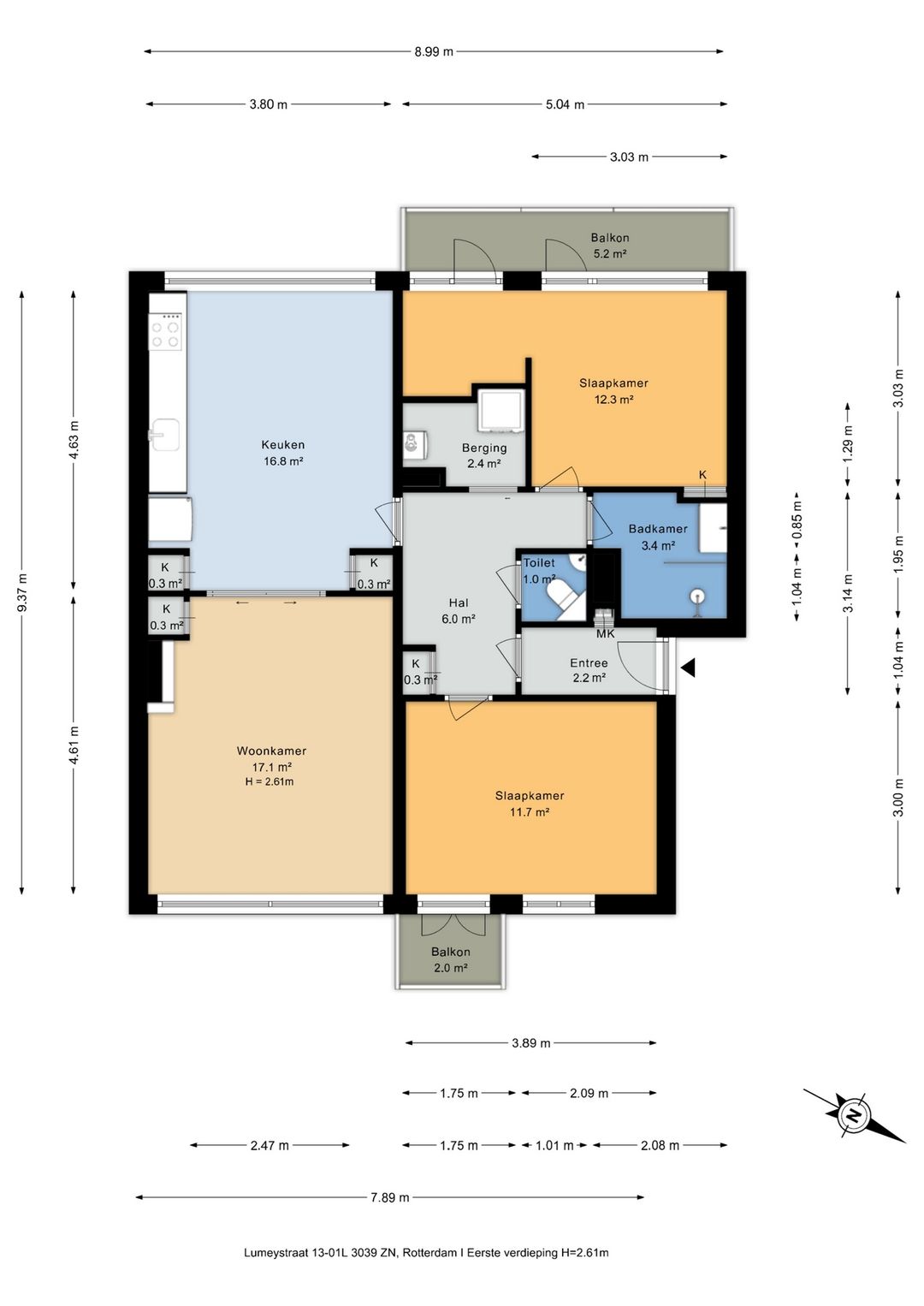 Foto 2 van Lumeystraat 13-01L