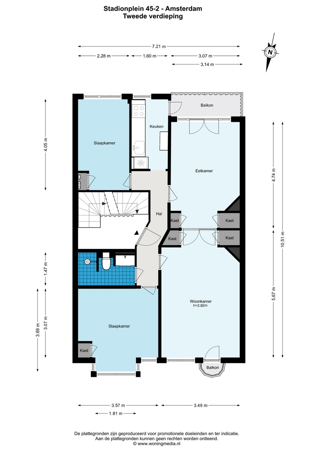 Bright Apartment with South-Facing Balcony in Amsterdam-Zuid — 23