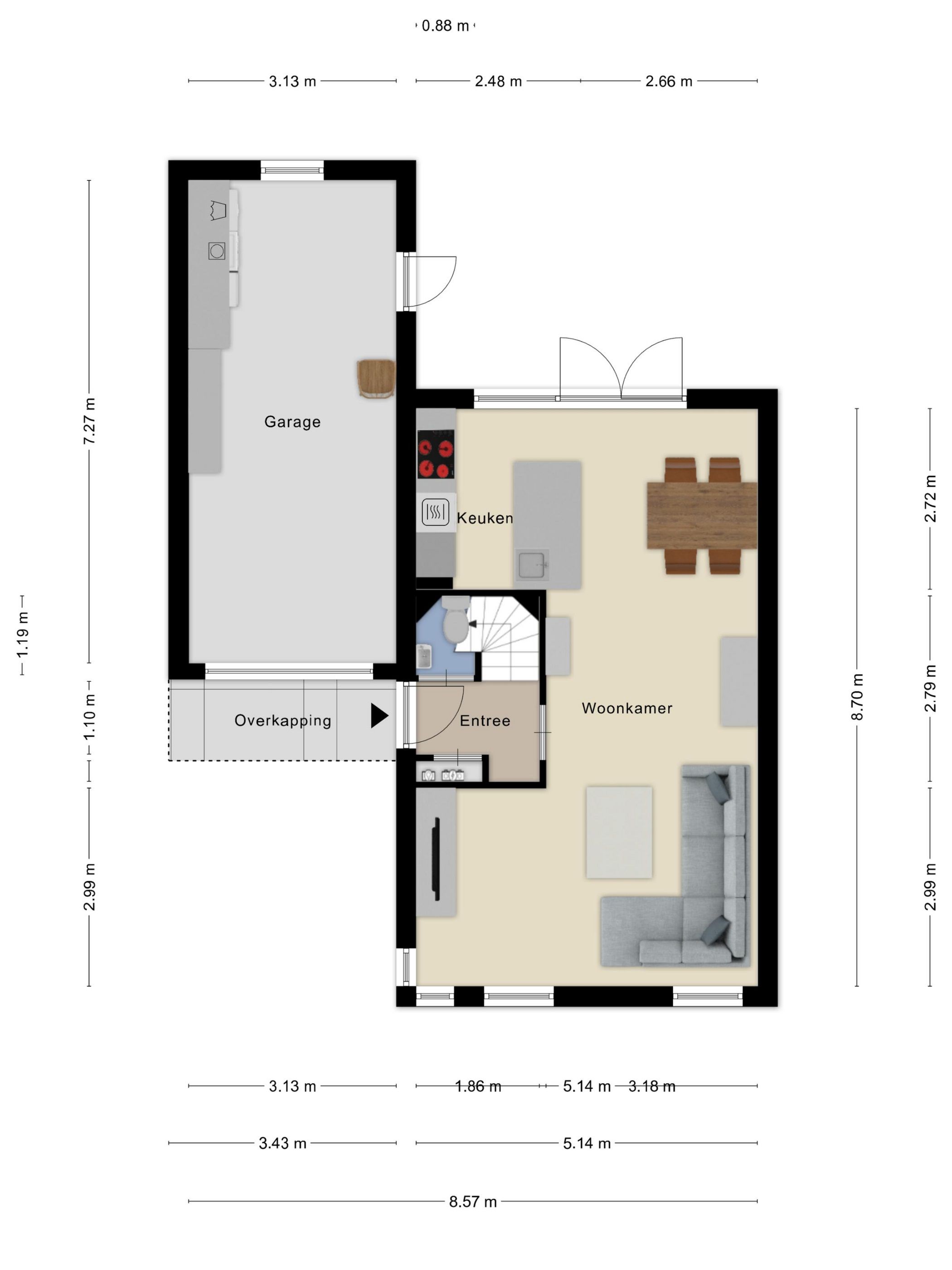 Spacious family home with sunny south-facing garden and garage in quiet green location — 47