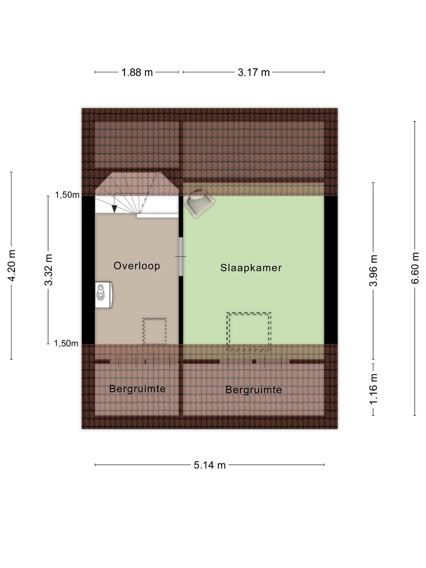 Spacious family home with sunny south-facing garden and garage in quiet green location — 49
