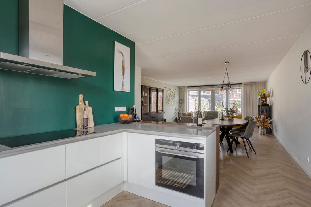 Modern corner home with extension and free view in Lent — 14