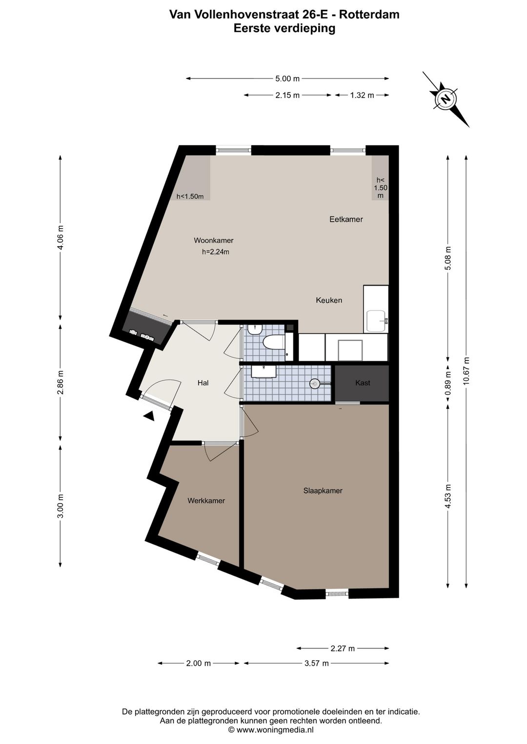 Foto 26 van Van Vollenhovenstraat 26-E