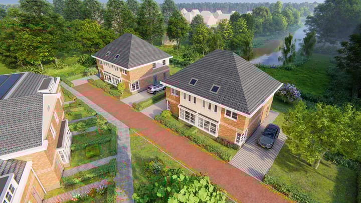 Foto 3 van Twee-onder-een-kapwoningen (Bouwnr. 9)
