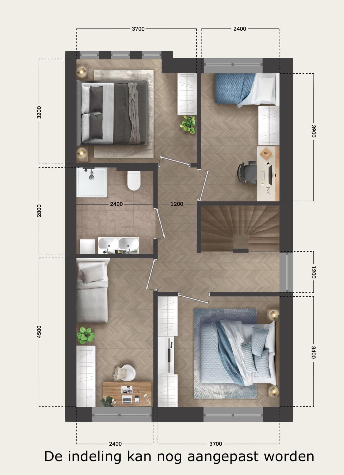 Foto 12 van Twee-onder-een-kapwoningen (Bouwnr. 8)