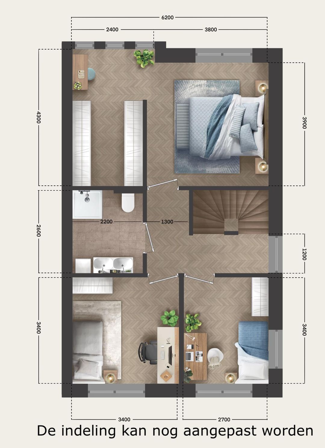 Foto 13 van Twee-onder-een-kapwoningen (Bouwnr. 8)
