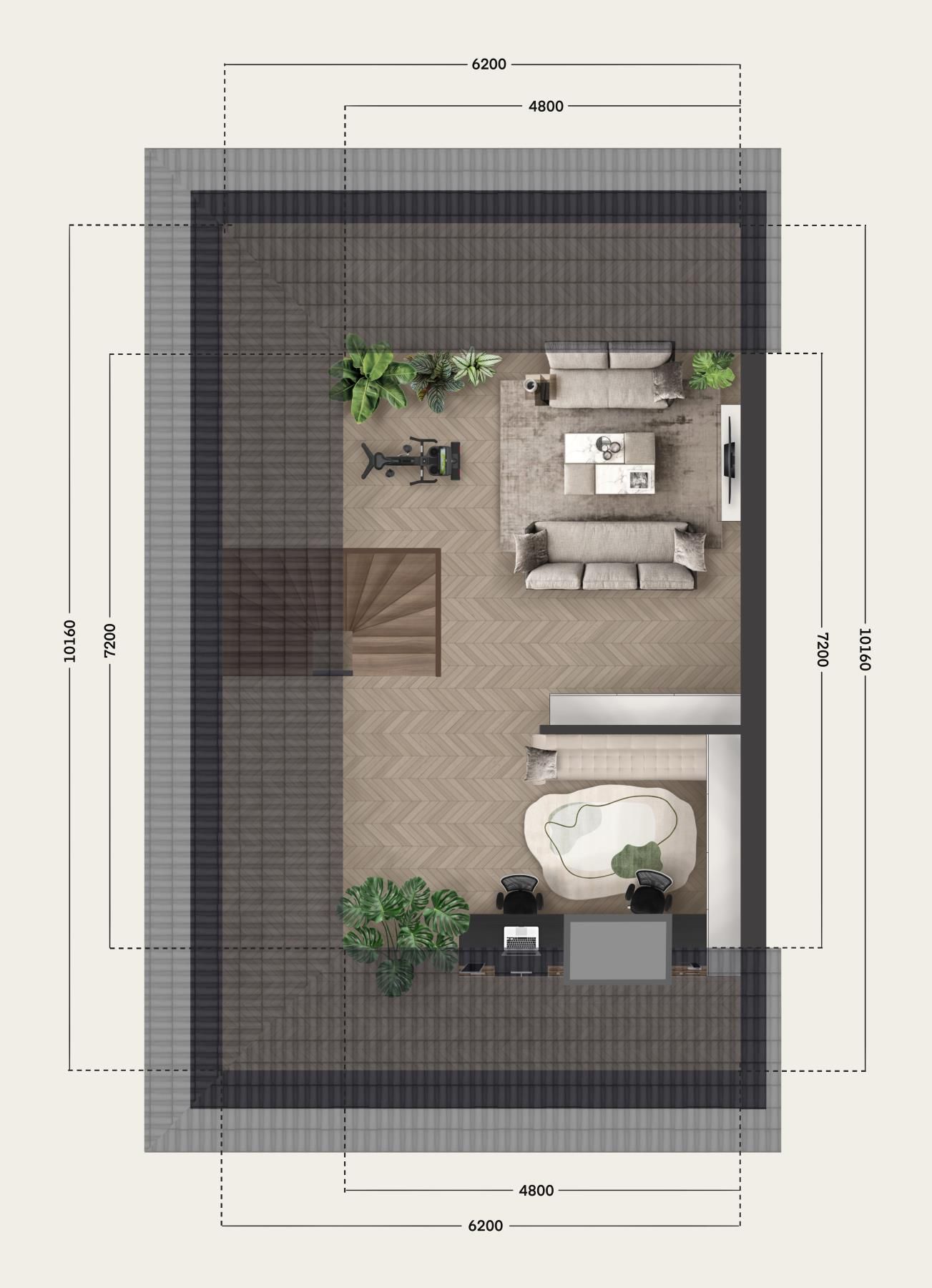 Foto 14 van Twee-onder-een-kapwoningen (Bouwnr. 9)