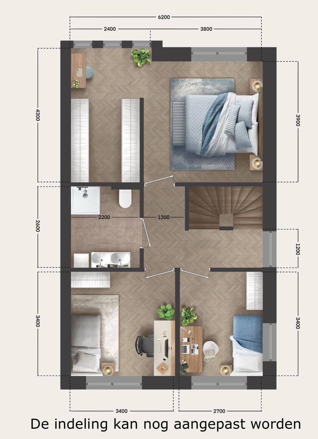 Foto 13 van Twee-onder-een-kapwoningen (Bouwnr. 10)