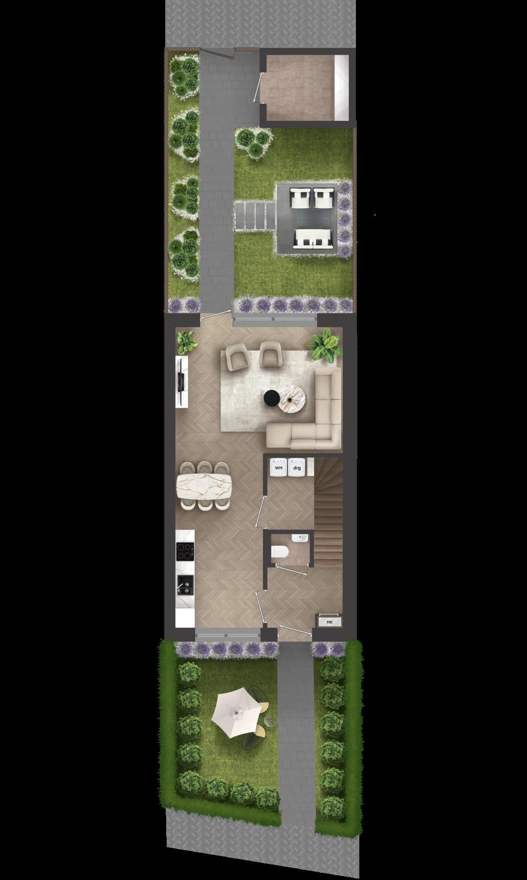 Foto 9 van Rijwoningen (Bouwnr. 2)