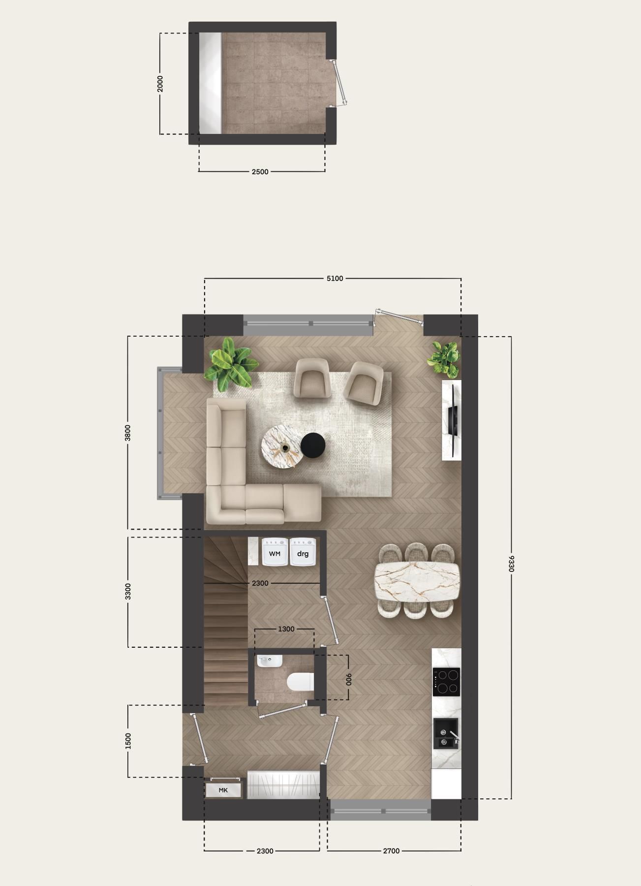 Foto 10 van Rijwoningen (Bouwnr. 1)