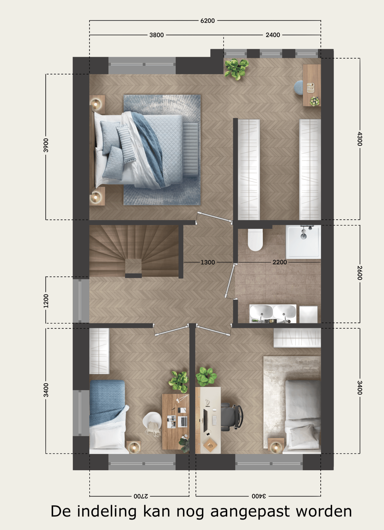 Foto 12 van Twee-onder-een-kapwoningen (Bouwnr. 7)