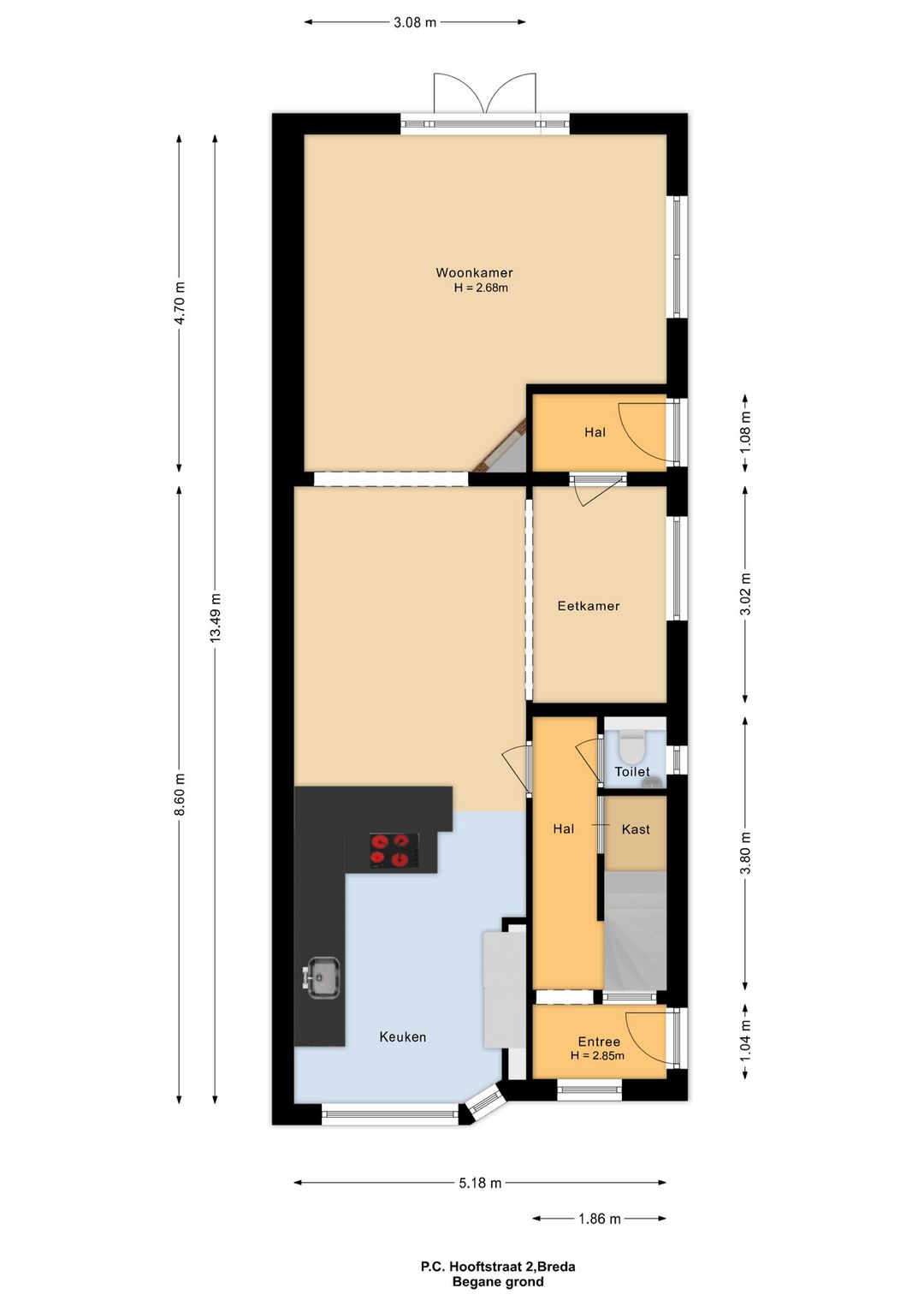 Spacious corner home with character elements in popular Boeimeer neighborhood — 59