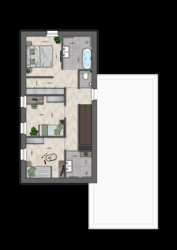 Foto 5 van 7 | Vrijstaand | Type D | Wolders Eik (Bouwnr. 7)