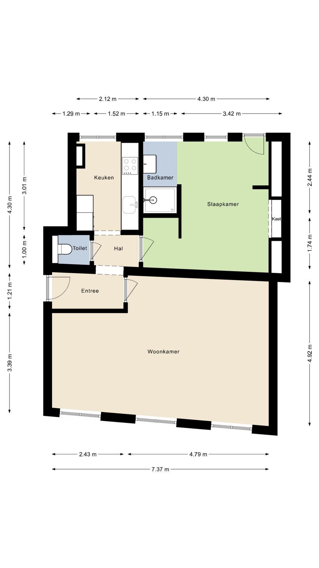 Foto 22 van Zwartbroekstraat 1-D