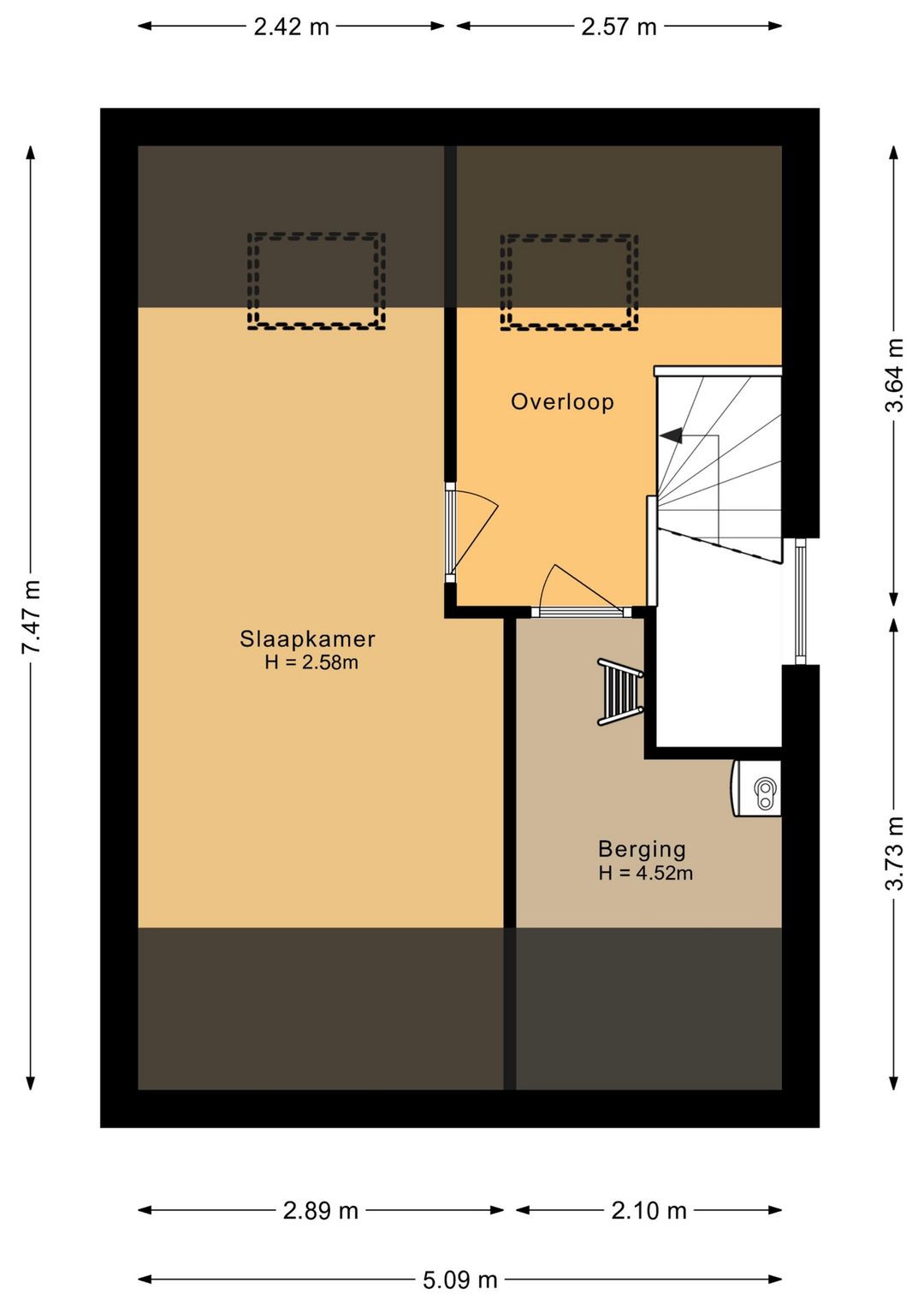 Spacious end terrace home with office space in child-friendly Kerkdriel — 55