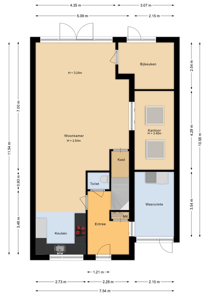 Spacious end terrace home with office space in child-friendly Kerkdriel — 52