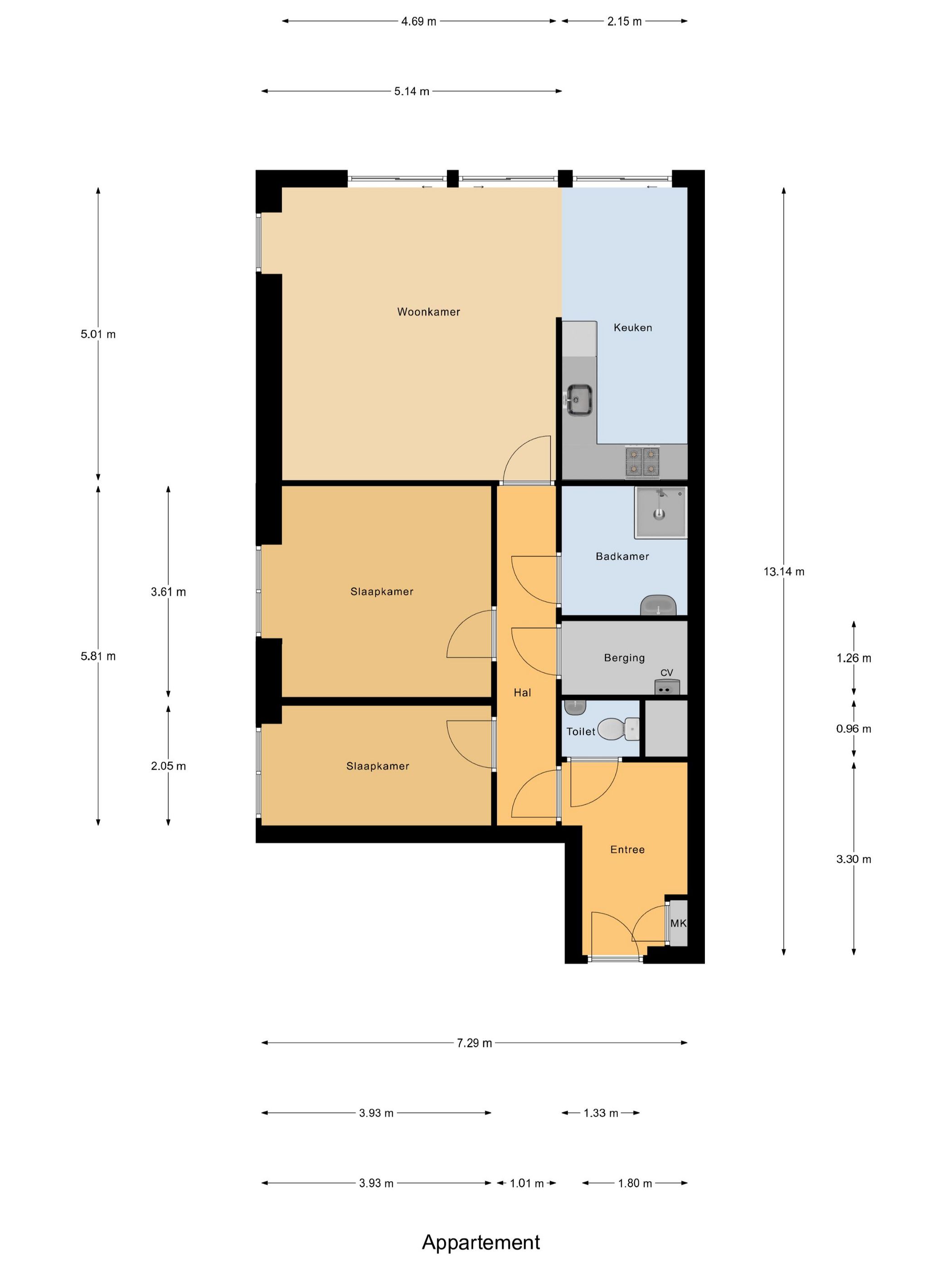 Spacious Apartment with Private Parking in Meerkoethof Complex — 39