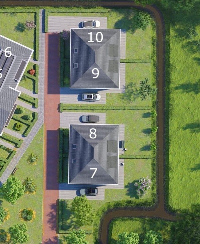 Foto 2 van Twee-onder-een-kapwoningen (Bouwnr. 8)