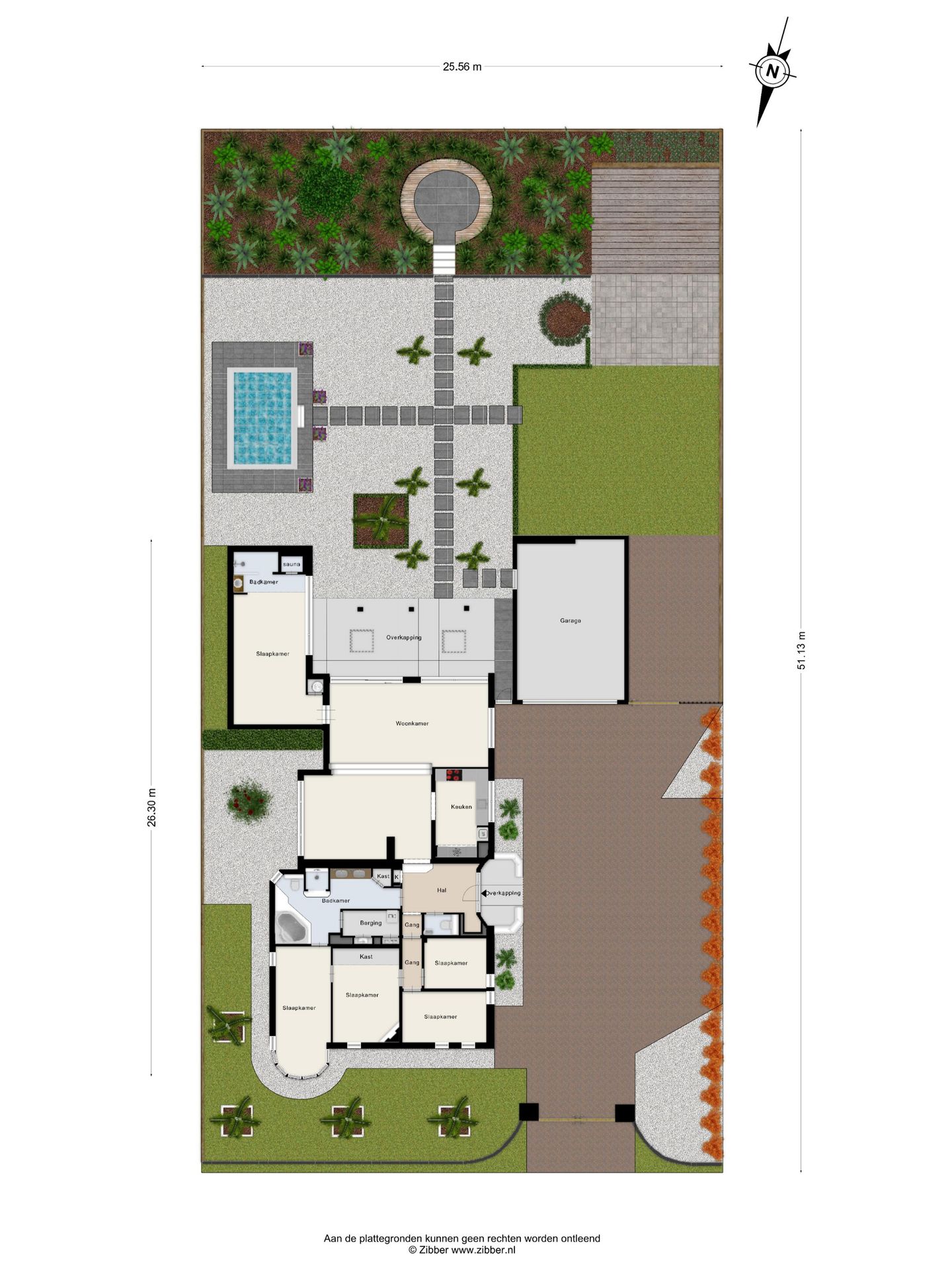 Spacious bungalow with five bedrooms, sauna, and south-facing garden near Wilhelminaplein — 60
