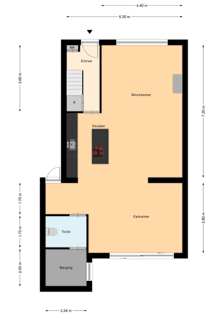 Renovated Terraced House Near the Coast with Field Views — 21