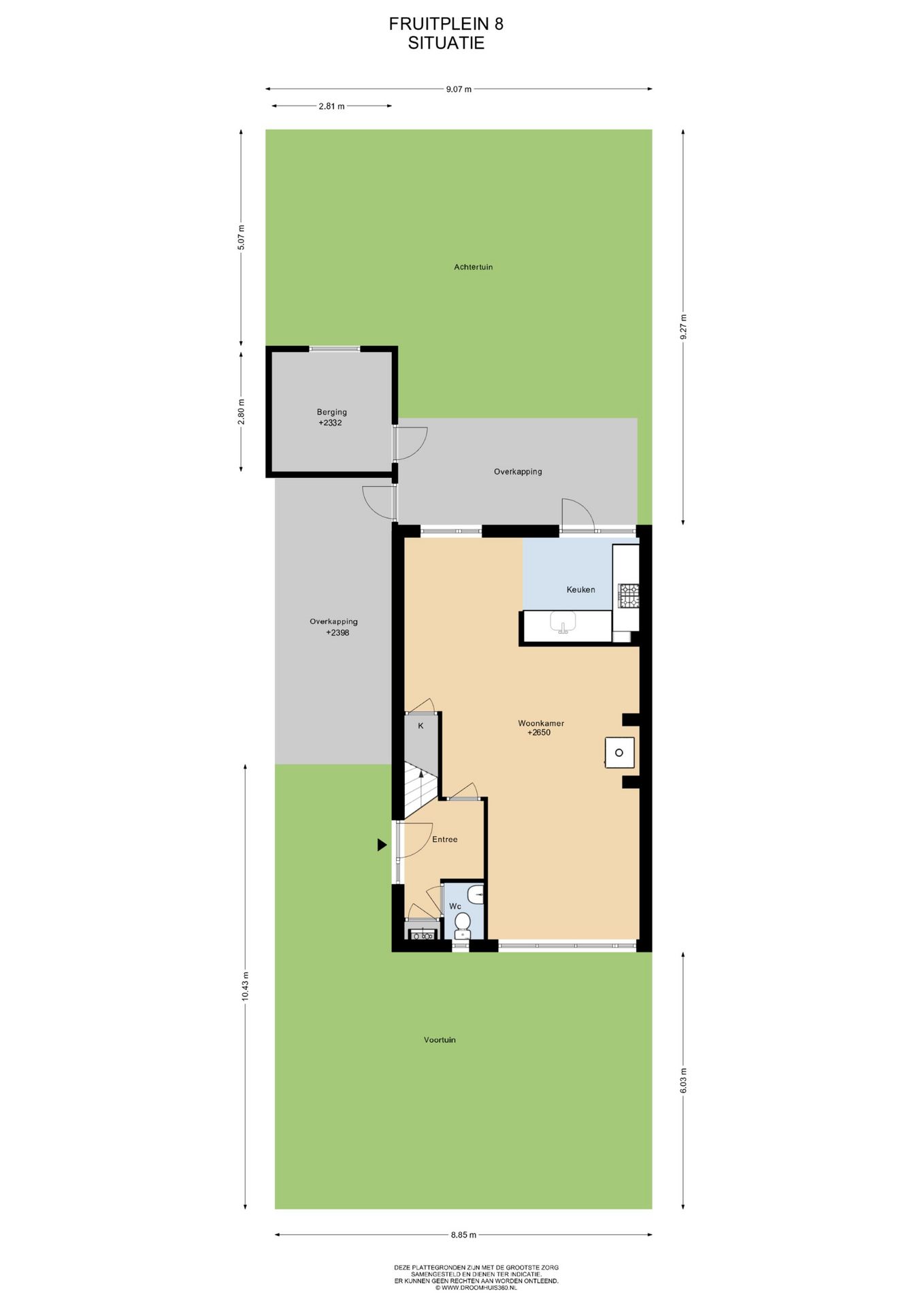 Modernized Semi-Detached Home with Veranda, Carport and Private Driveway in Quiet Location — 39