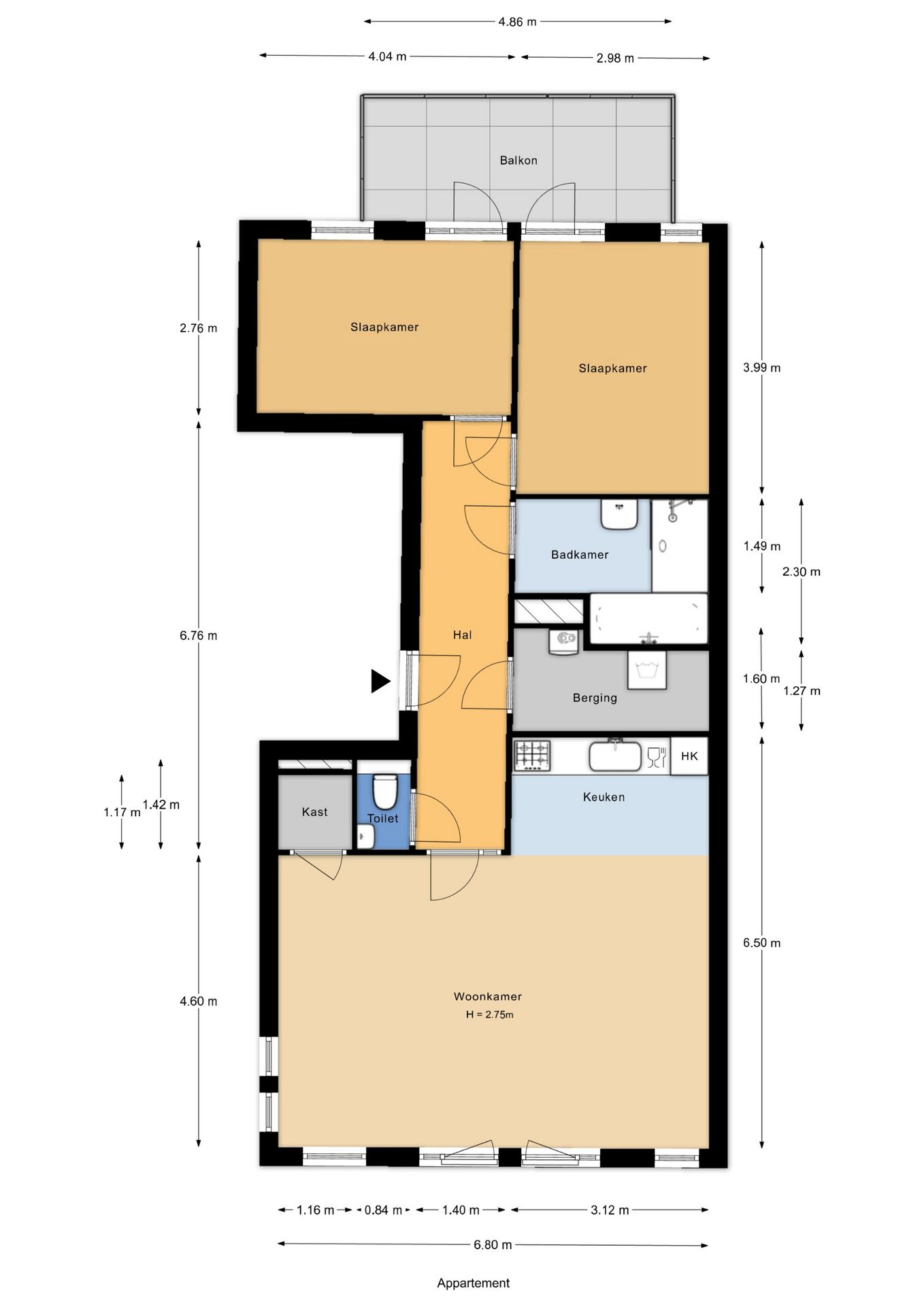 Spacious Waterfront Apartment with Free View and Private Parking — 25