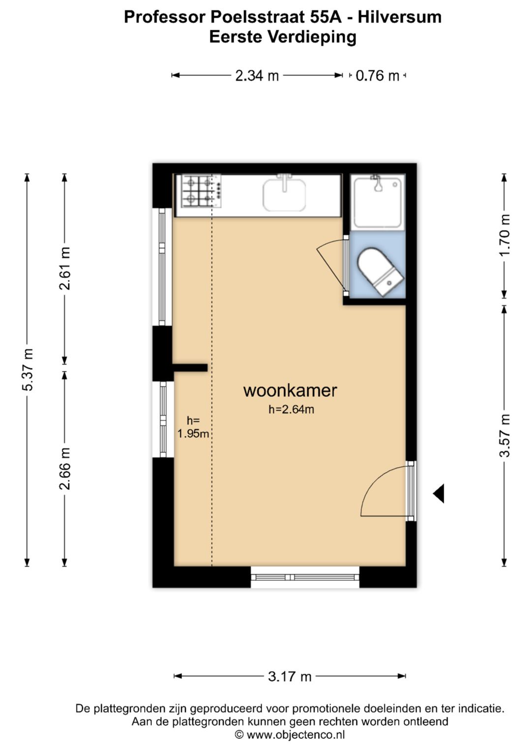 Compact Studio Apartment in Central Hilversum — 25
