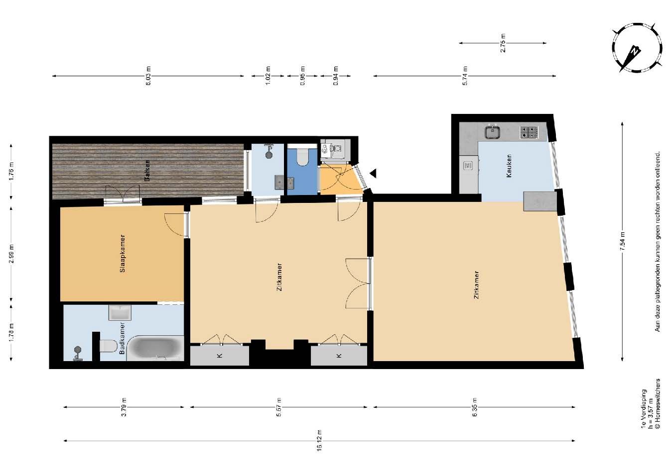 Elegant apartment with authentic details and terrace in Voorhout — 21