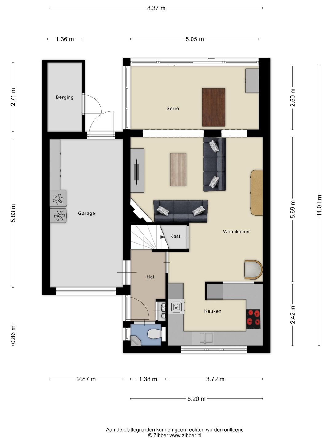 Spacious Semi-Detached Home with Garage and Serre in Uden Center — 37