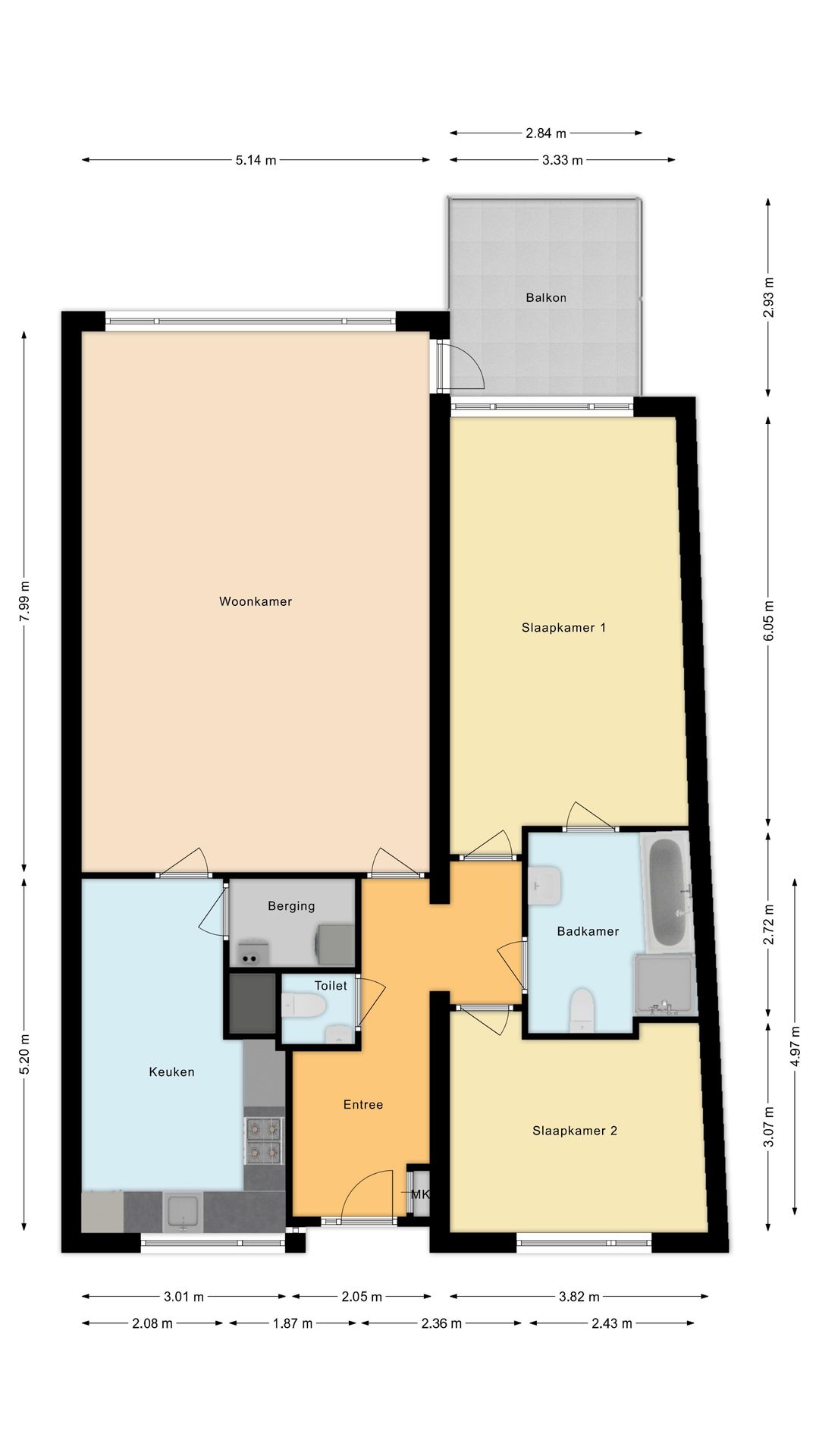 Spacious Apartment with Park View in Veghel Center — 26