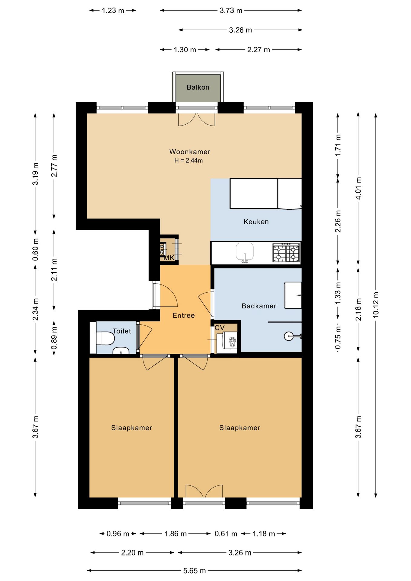 Foto 25 van Tweede Marnixplantsoen 2-C