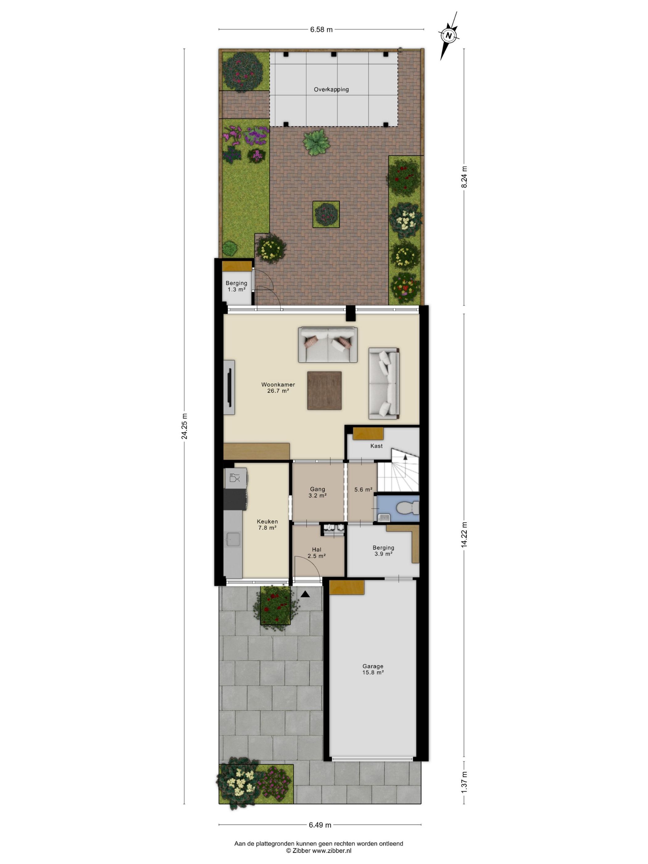 Spacious Family Home with Four Bedrooms and South-Facing Garden in Quiet Langdonk Neighborhood — 30