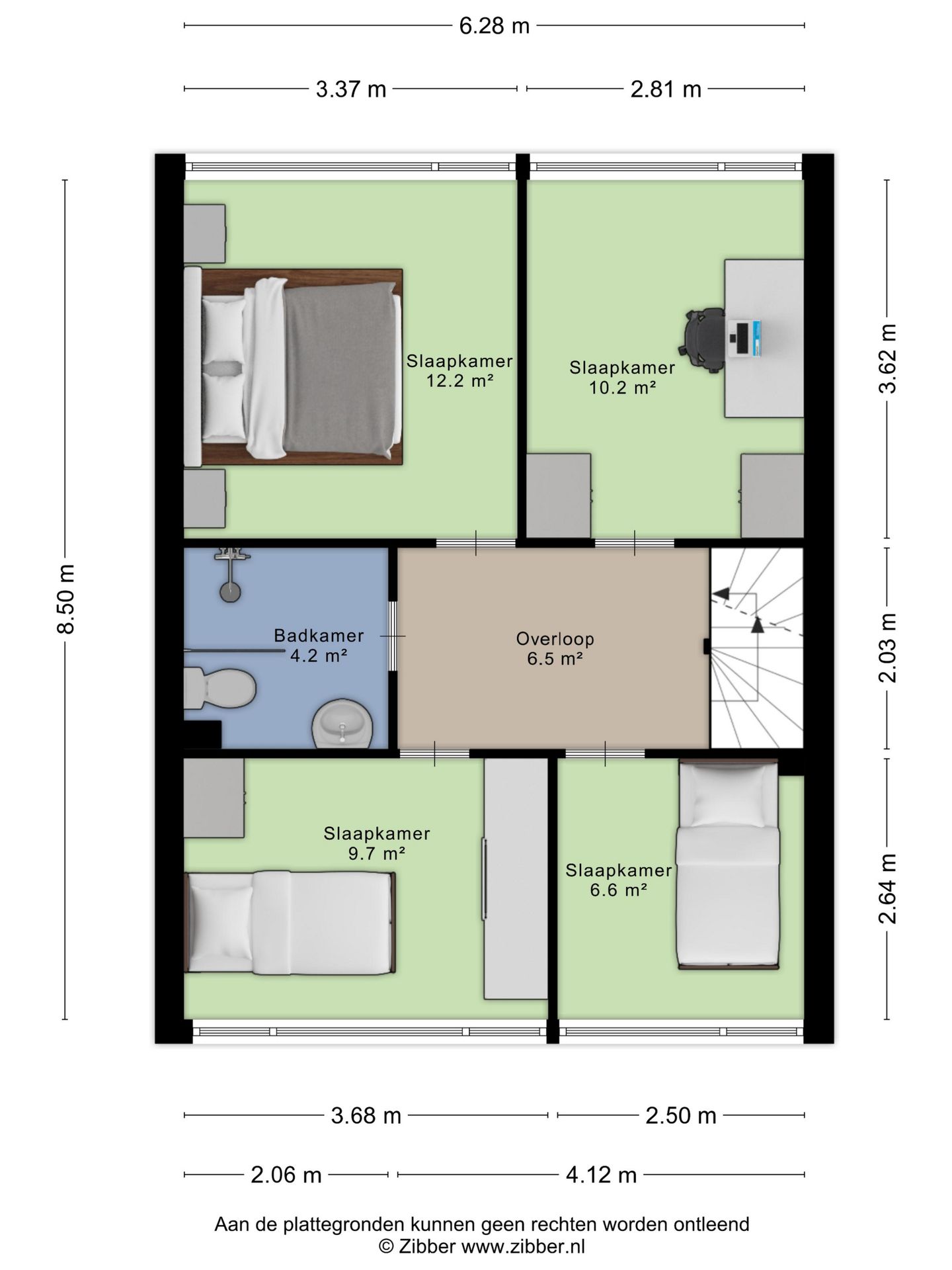 Spacious Family Home with Four Bedrooms and South-Facing Garden in Quiet Langdonk Neighborhood — 34