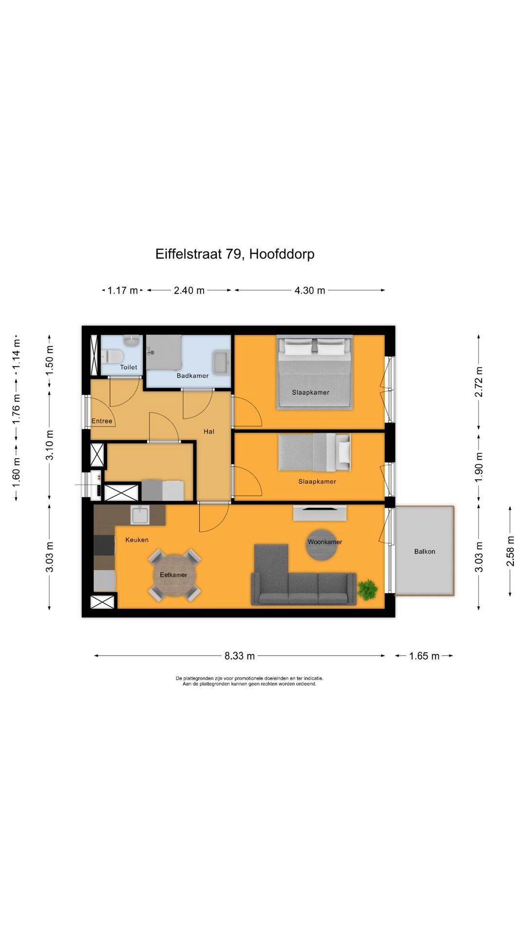 Modern 3-Room Apartment in Hyde Park Hoofddorp with Balcony — 20