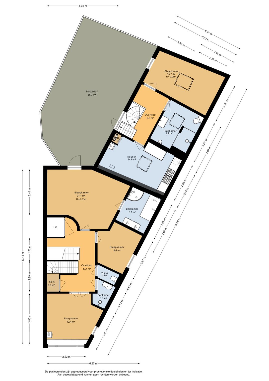Grand 381m² Townhouse with Dual Living Potential in Scheveningen — 16
