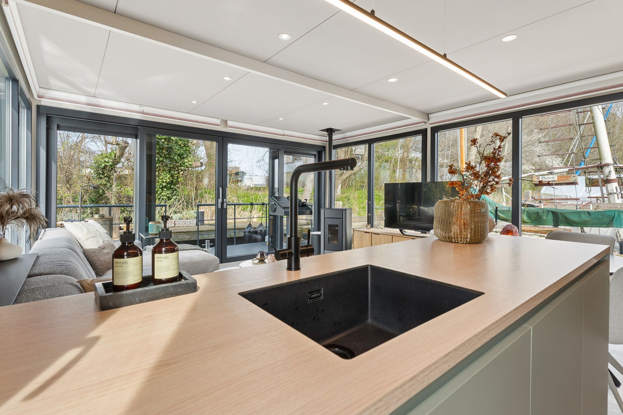 Luxury Sustainable Water Living in a 2024 HT-Lofts Houseboat — 21