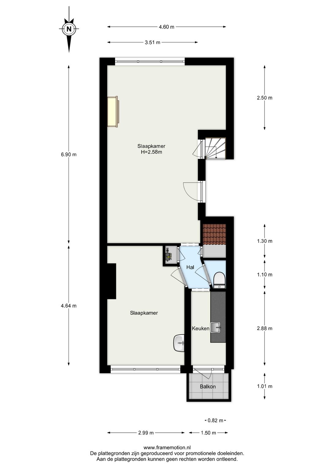 Fixer-Upper Apartment with Two Balconies in Popular Bergpolder — 26