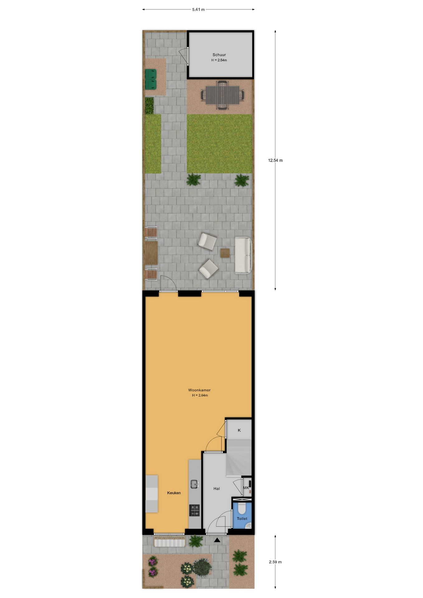 Extended terraced house in popular Eilanden Oost with energy label A — 42