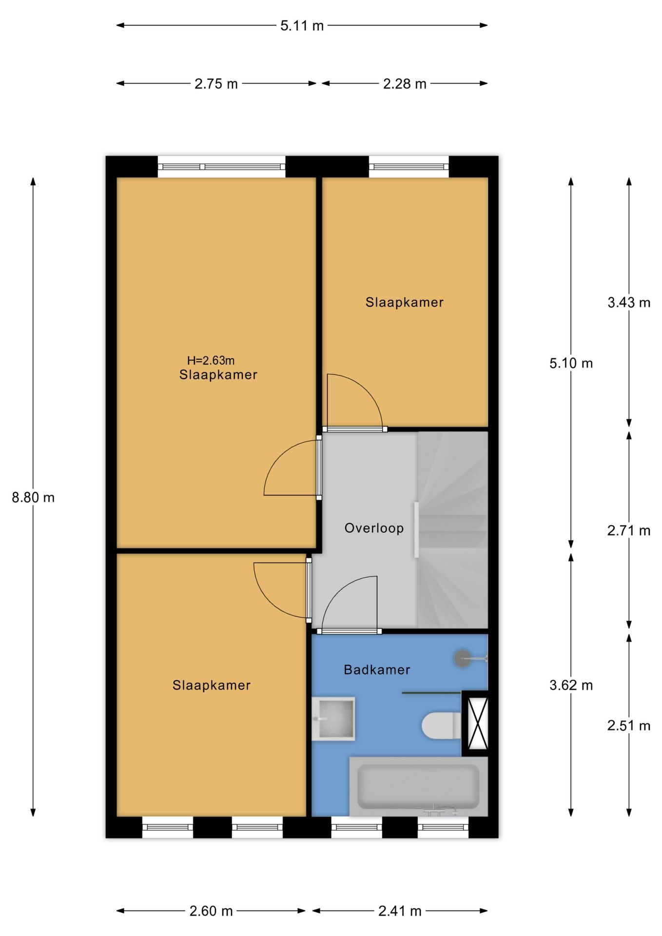 Extended terraced house in popular Eilanden Oost with energy label A — 39