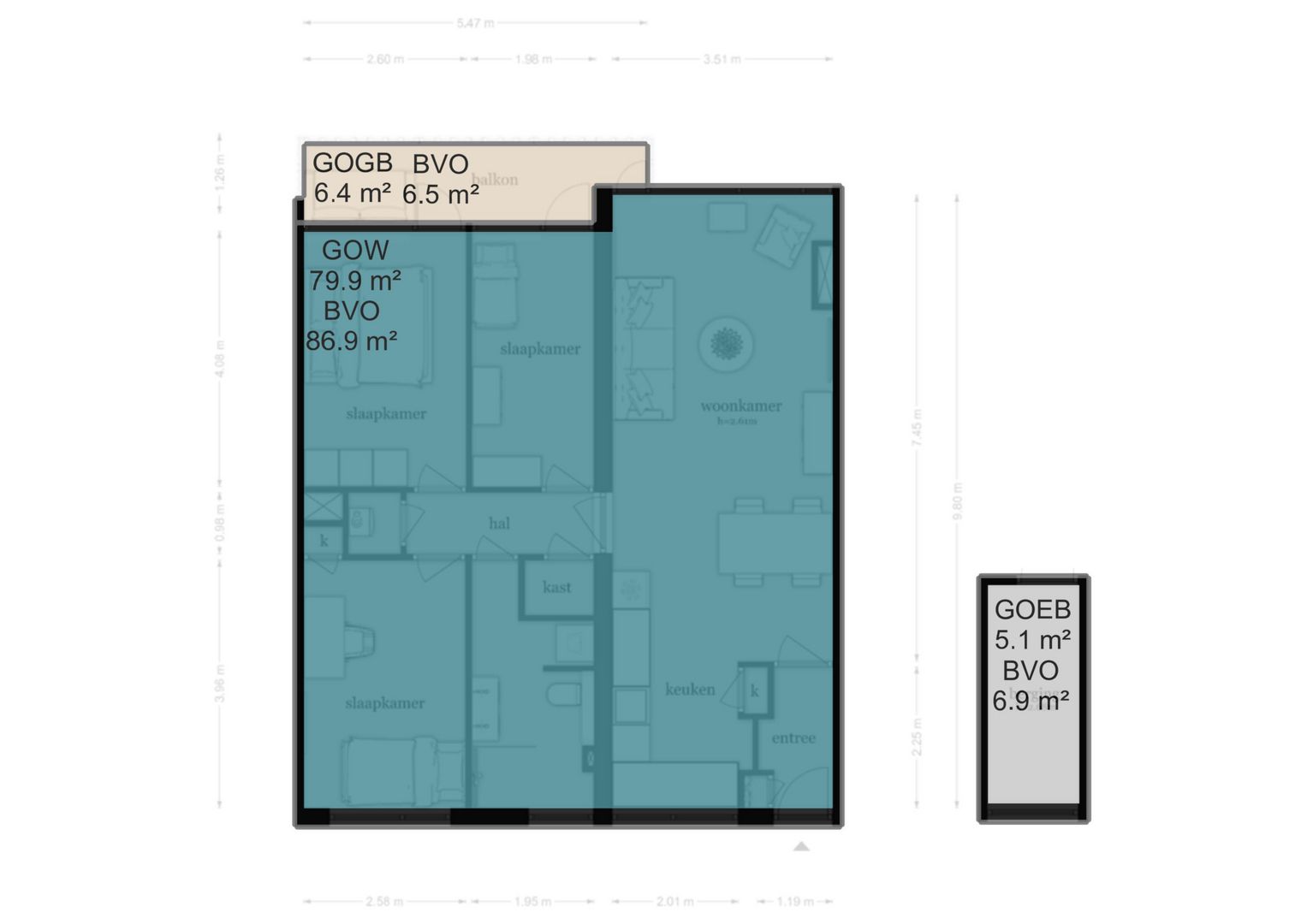 Modern 3-Bedroom Apartment with Sunny West-Facing Balcony in Buitenveldert — 39