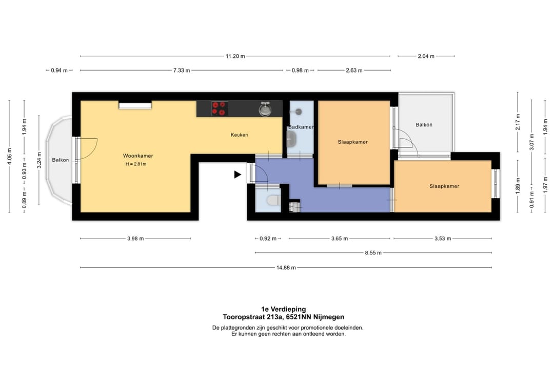 Foto 2 van Tooropstraat 213-A