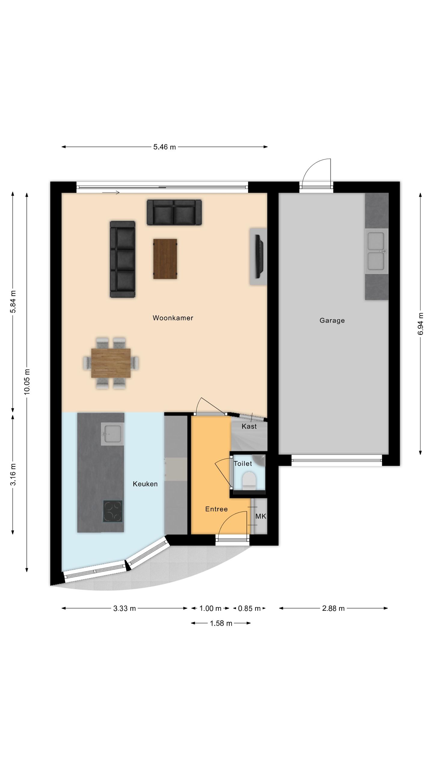 Spacious corner home with garage and solar panels in Bergse Plaat — 55