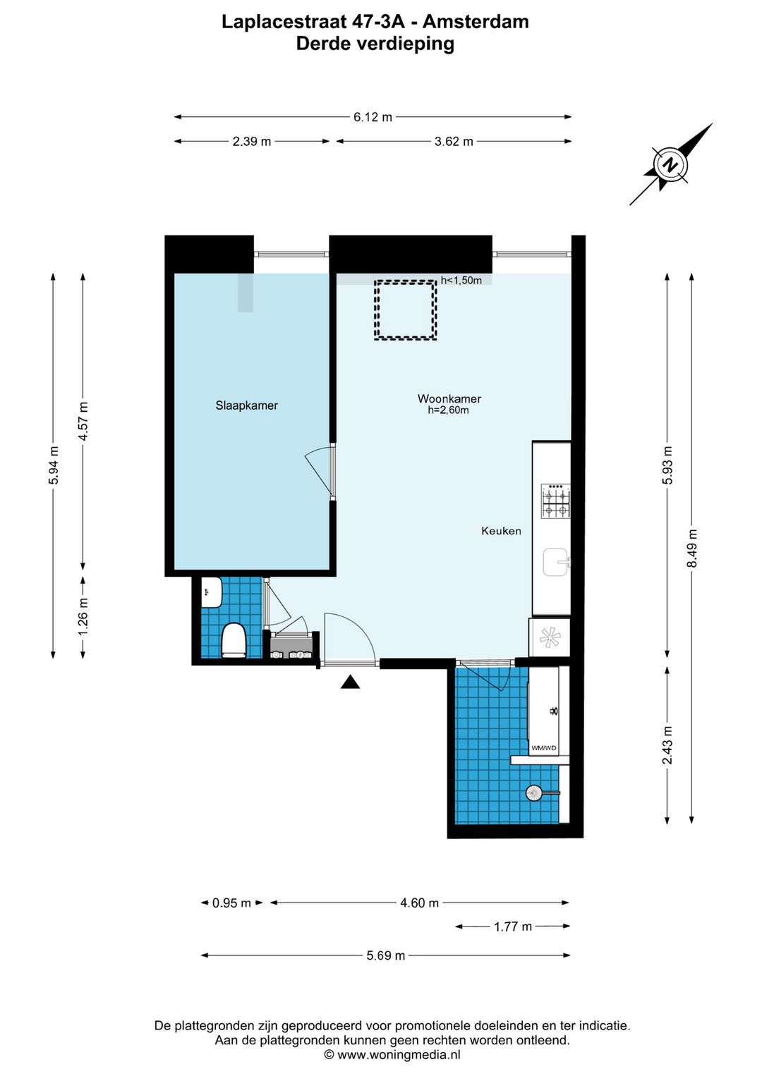 Foto 22 van Laplacestraat 47-3A