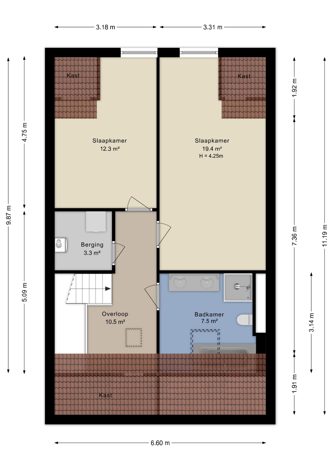Modern Terraced House with Luxury Finishes and Own Parking in Vathorst — 50