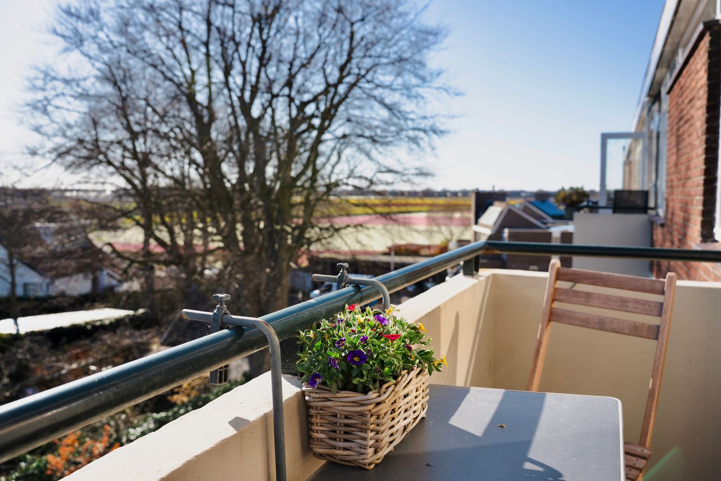 Spacious corner apartment with two balconies and views over bulb fields — 14