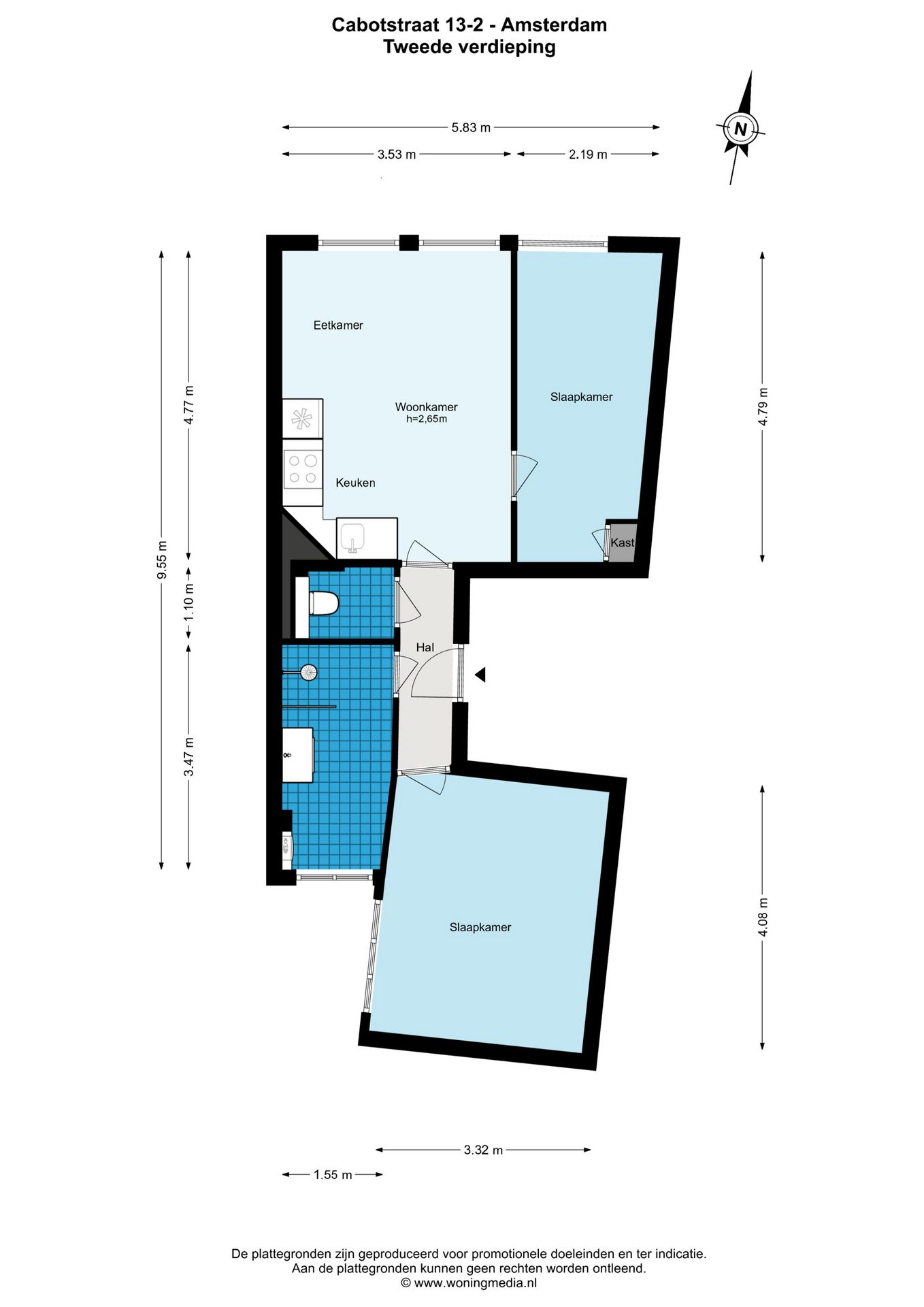 Renovated Three-Room Apartment in Popular De Baarsjes — 20